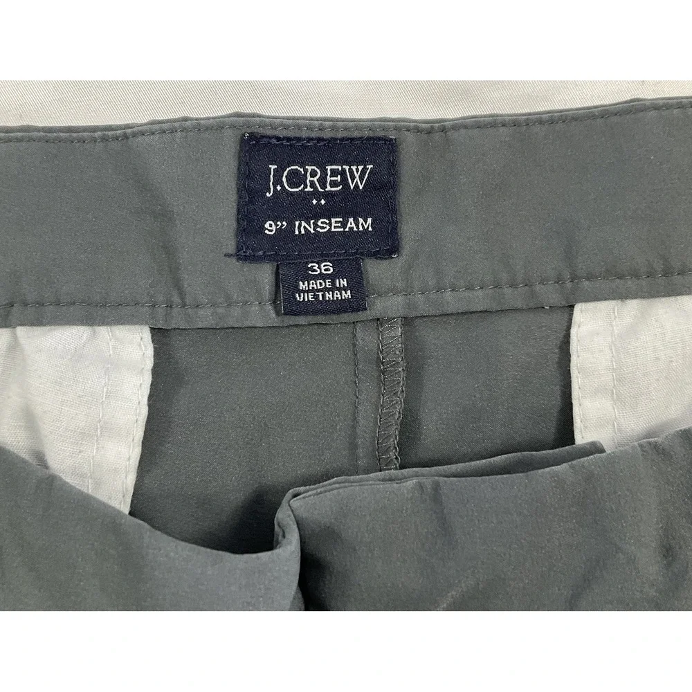 J Crew Golf Shorts Performance Mens Size 36 Gray Polyester Flat Front 232